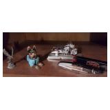 Harley Davidson Model & Pen, Pewter Eagle, Dog