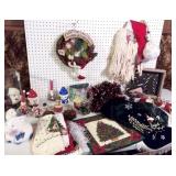Christmas Decor, Ceramic Piggy Bank, Rocking Horse