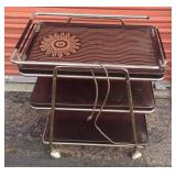 Retro Cosco Hot Top Rolling Cart