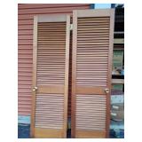 2 MC Slat Style Doors- 80"Tx 2