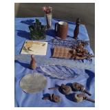 Vtg Buckeye Mug, Glass Bottle, Castors, Mini Pin+