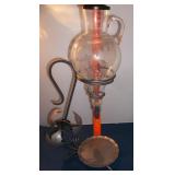 Vtg Austrian Wine Aerator w/ Etched Glass
