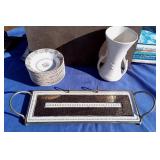 Royal China Berry Bowls, W German Serving Tray+
