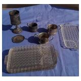 Vtg Silver Plated Trophy Cup, Kitten Cup+
