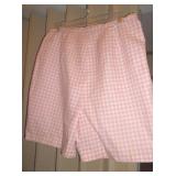 Vintage Handmade Pink Checked Shorts
