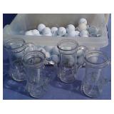 Evans Day Golf Mugs and Assorted Balls
