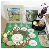Photo Art, Vtg 2000 Crystal Stemware, Ashtrays+