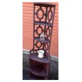 Art Deco Corner Nic Nac Cabinet/ Shelf+