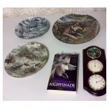 Wolf Plate Set, Book, Barometer