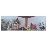 Cardinals- Murano Glass?, Plate & Decor