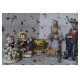 Lefton Mug & Country Figurines