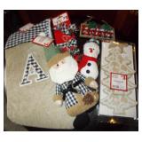 New Buffalo Plaid Christmas Decor in Gold Tote
