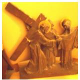 Vtg Chalkware Stations Of the Cross