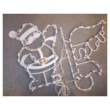 Lighted Santa & Sleigh Christmas Decor