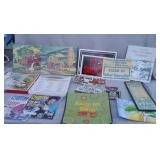 Vtg Signs, Totes, Art & Mags