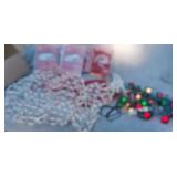 Holiday Ornaments, Rope & Net, Lights