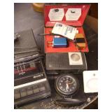 Foreign Plug Converters, Sony Recorder, Radio +