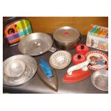 Vtg Metal Toys- Toaster, Holly Hobby+