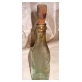 Antique Schlitz Beer Bottle & Homemade Wood Stop