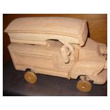 Vtg Wood Foam Toy Truck