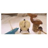 Vtg  Boomerang, Wood Pelican, Sailboat+