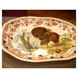 Vtg Spode Turkey Platter