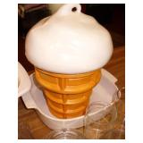 Ice Cream Cone Cookie Jar, Pyrex & Glassware