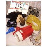WI Plates, Vtg Just Right Air Cooler & Car Jack