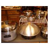 Wok, Stainless Mix Bowls, Pots & Pans