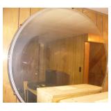 Large Vtg Round Mirror