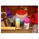 Super Friends Thermos, Plastic Strainer & more