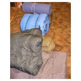 5 Sleeping bags( 2 are Military) & Yoga Mat
