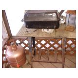 Old Gas Grill with Tank