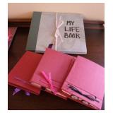 Homemade Blue Life Book & 3 Journals