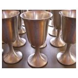16 Pewter Goblets