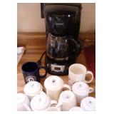 Black & Decker Programmable Coffee Maker & mugs