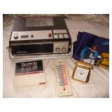 Retro Sony Reel Recorder, Seth Thomas Travel Clock