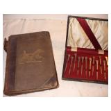 Old Trophy Horseshoe Nails/1884 Horse Record Book