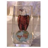 Glass CASE Logo Crystal Paper Weight