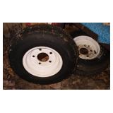 2  Carlise Trail 4.80-8 Tailer Tires