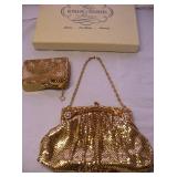 Vtg Gold Metal Mesh Whiting Davis Purse