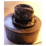 Vtg Union Plaid Hat  & McNiel & Moore Hat Box