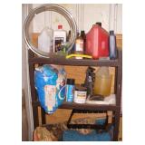 Shelf In Shed with Contents