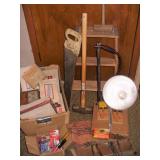 Vtg Saws, Tools, Cigar Boxes, Orkin Pest Repell