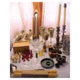Chess Set (Bake Lite?)Silver Goblets(India)