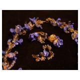 Retro Italian Art Glass Neck/Ear Set