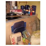 Vtg Camping Gear-Wagner Iron Pot, Tents, Bedrolls+