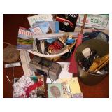 Ireland Books, Sewing Notions, Basket & More