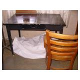 Black Table & Wood retro Chair