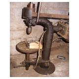 Vtg Canedy Table Top Electric Drill Press & Bits